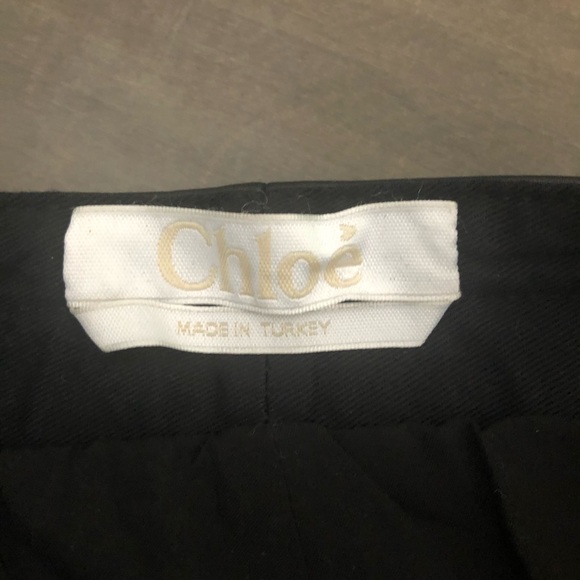 Chloé High-Waisted Leather Trousers - Picture 2 of 6